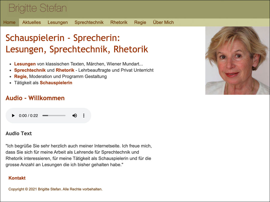 Brigitte Stefan Website
