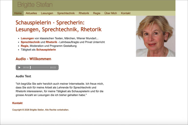 Brigitte Stefan - Website