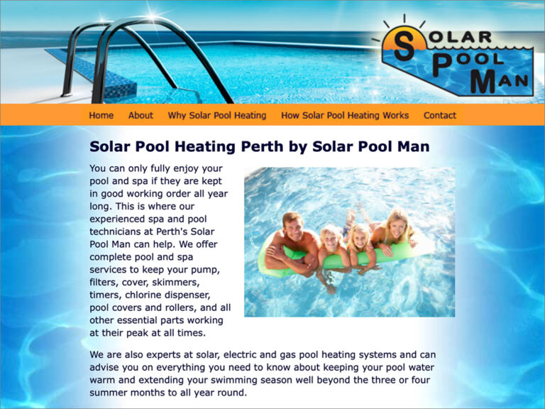 Soolarpoolman - Business Website