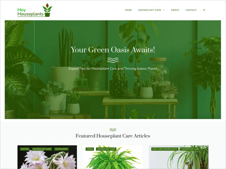 Heyhouseplants Website Preview